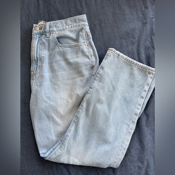 Madewell Denim - Madewell 90’s Straight Crop 100% Cotton Size 29 Light Wash